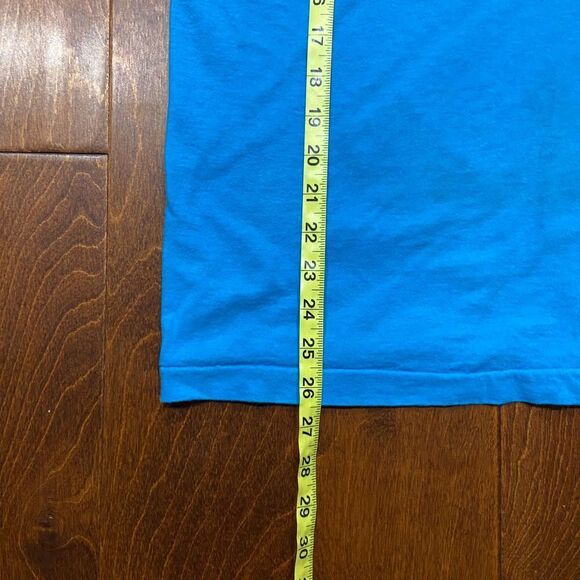 Fruit Of The Loom Vintage Single Stitch Teal Blue Pocket Tee Men's Size Large - Picture 8 of 8